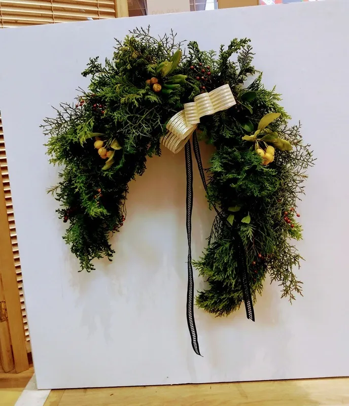 生花リースで楽しむフラワーアレンジメント